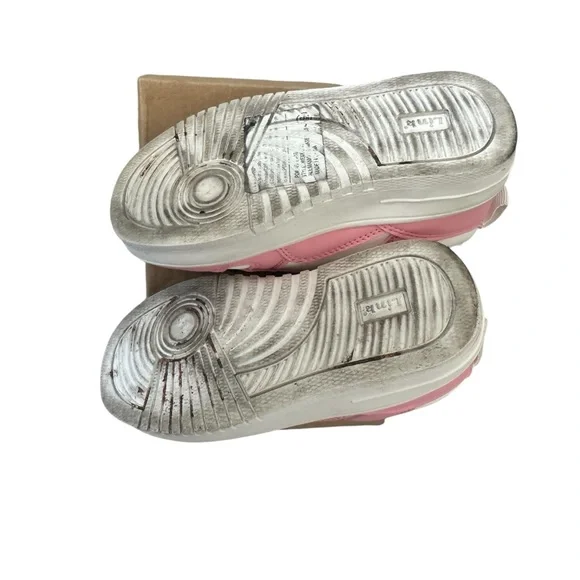 Link Kids Pink and White Sneakers Size 9 Excellent Used Condition EUC - Picture 3 of 3